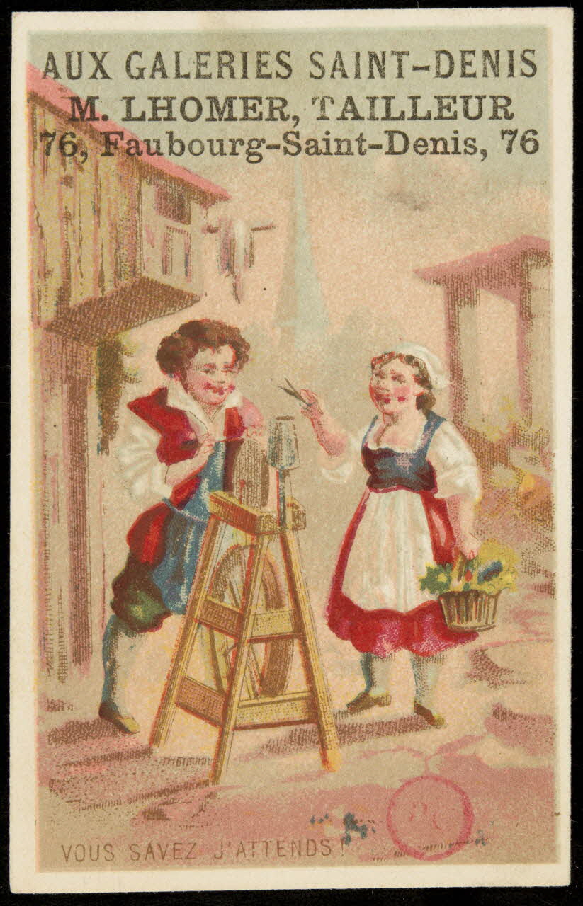 carte réclame VOUS SAVEZ J'ATTENDS! 1994.31.259.1 Photo