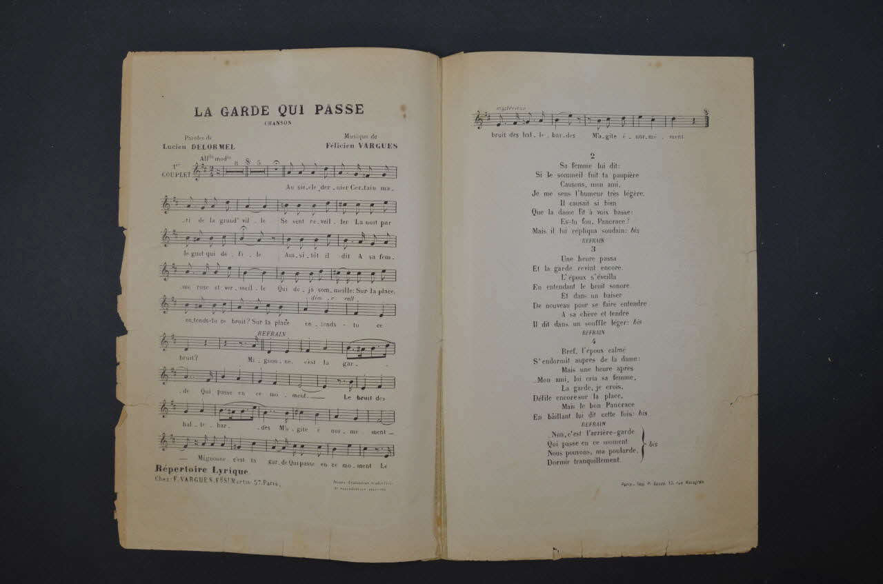 chanson petit format 1966.183.7 Photo Mucem