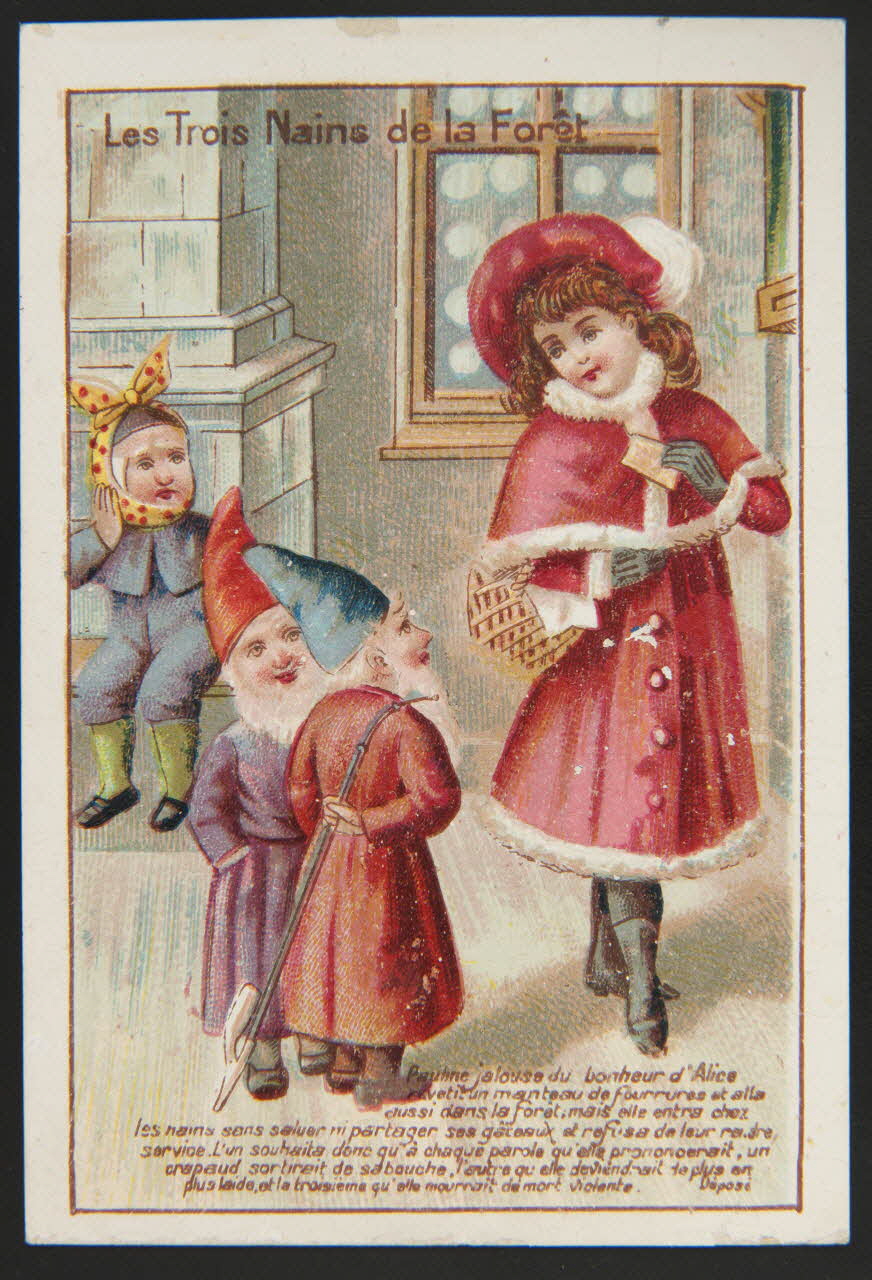 carte réclame Les Trois Nains de la Forêt 1994.31.36.2 Photo