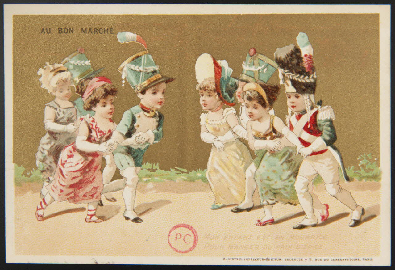 carte réclame MON ENFANT EST EN NOURRICE  POUR MANGER DU PAIN D'EPICE 1906 1994.31.53.2 Photo