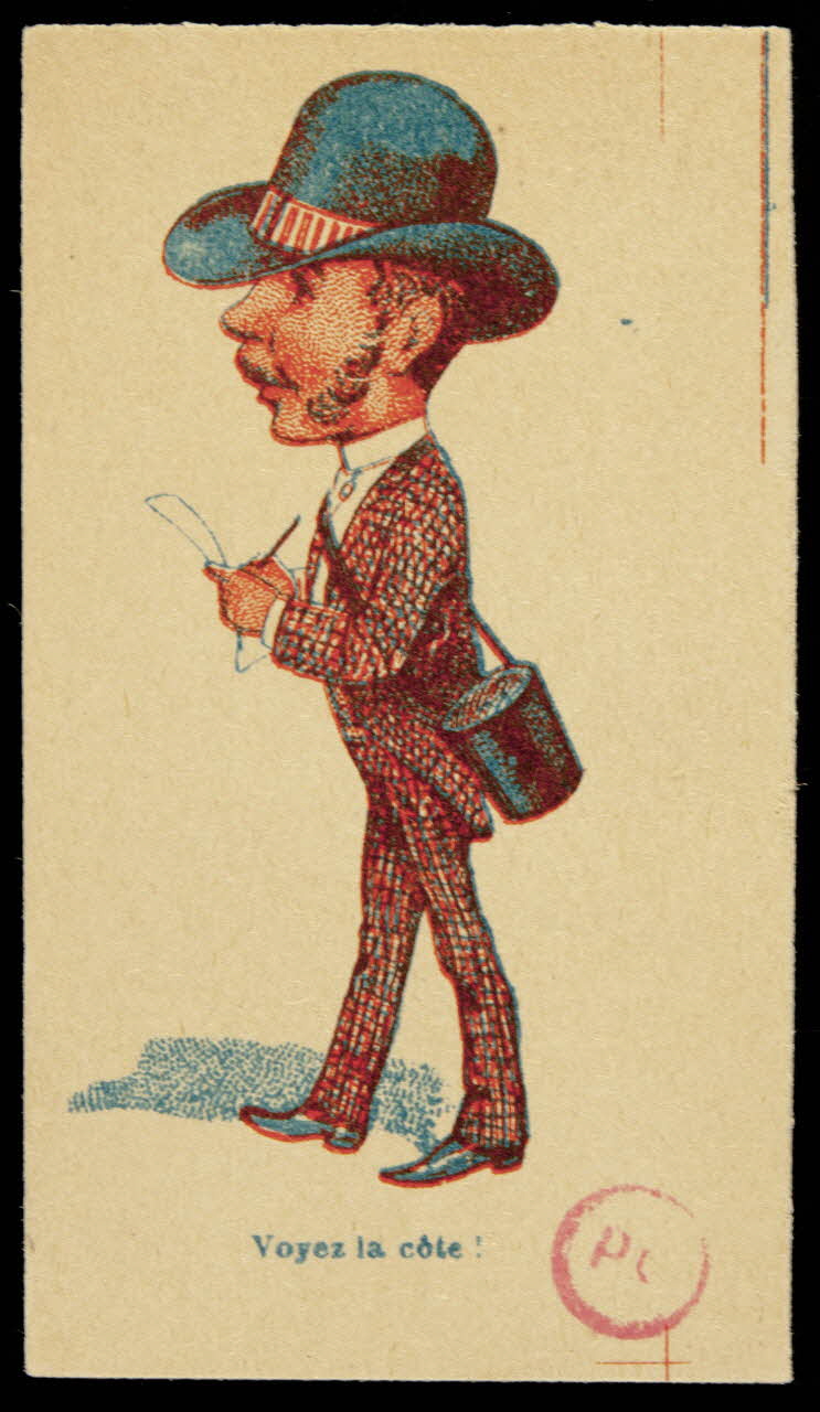 Dupuy carte réclame Voyez la côte ! 1877-1891 1994.31.6.3 Photo