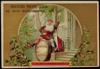 carte réclame LE ROI GAMBRINUS 1994.31.77.1 Photo