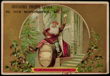 carte réclame LE ROI GAMBRINUS 1994.31.77.2 Photo