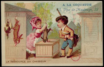 carte réclame LA RESSOURCE DU CHASSEUR 1994.31.82.1 Photo