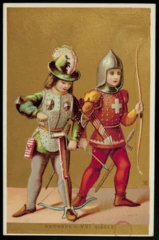 carte réclame ARCHERS - XVE. SIECLE 1994.31.85.1  Photo