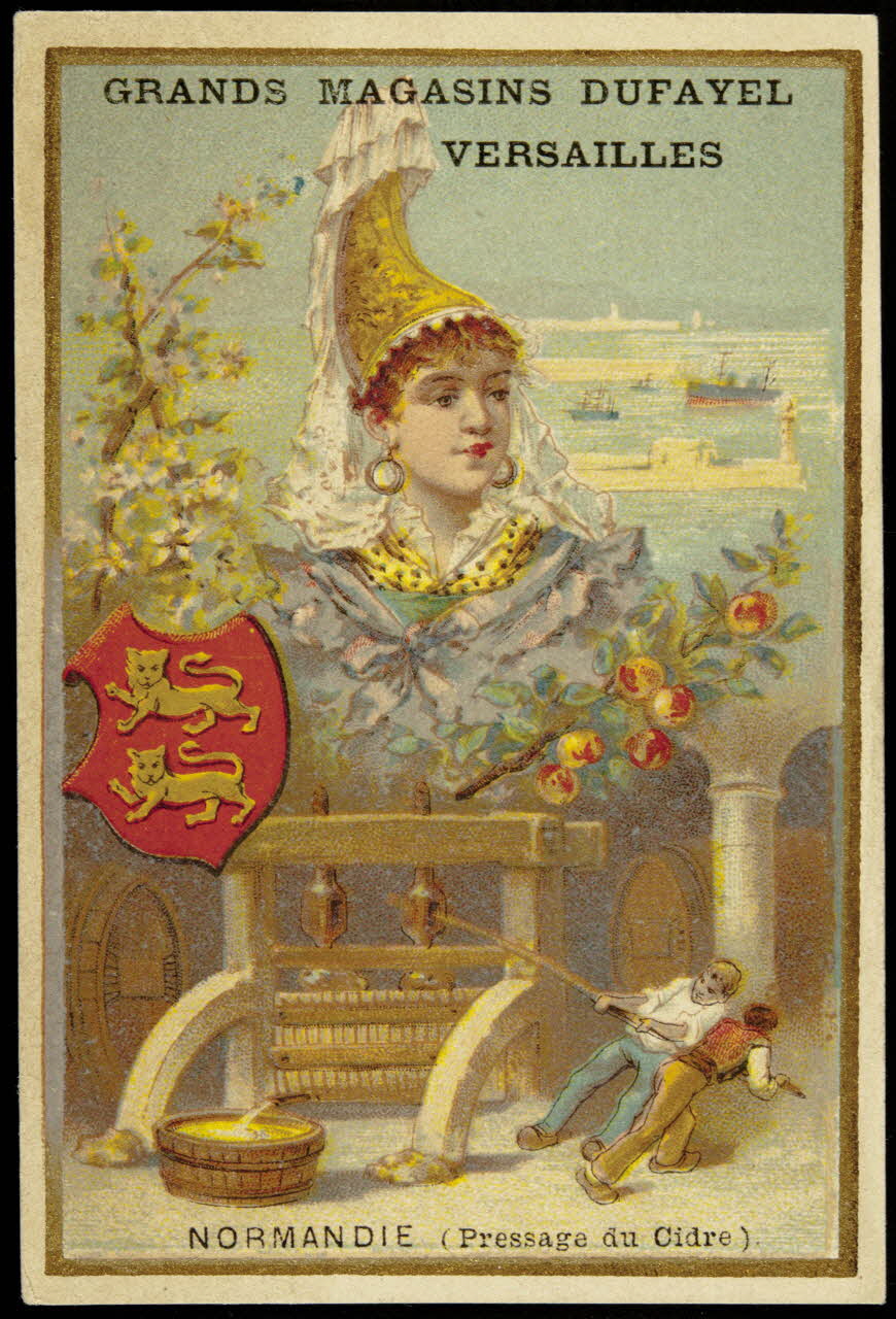 carte réclame NORMANDIE (Pressage du Cidre). 1994.31.93.1 Photo