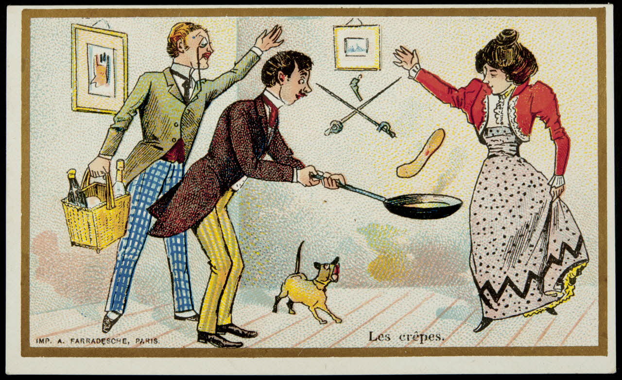 carte réclame Les crêpes. 1994.31.94.4 Photo