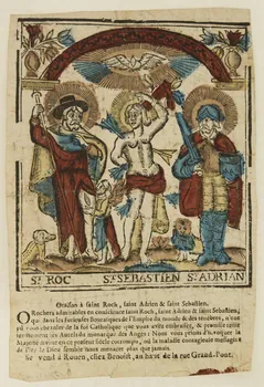 Benoît imagerie ancienne ST ROC ST SEBASTIEN ST ADRIAN Rouen 1739-1749 1994.32.4 Photo