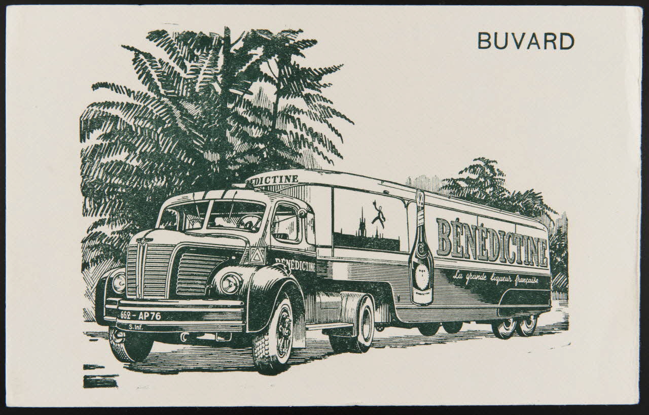 buvard publicitaire BENEDICTINE  La grande liqueur française 1994.34.1 Photo