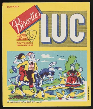 buvard publicitaire Biscottes  LUC 1994.34.100  Photo