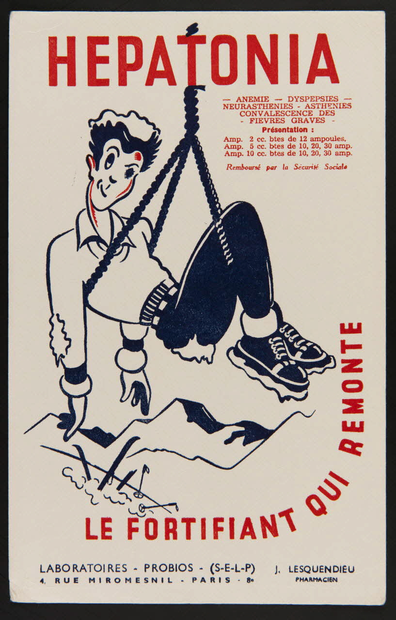 buvard publicitaire LE FORTIFIANT QUI REMONTE  HEPATONIA 1994.34.1015 Photo