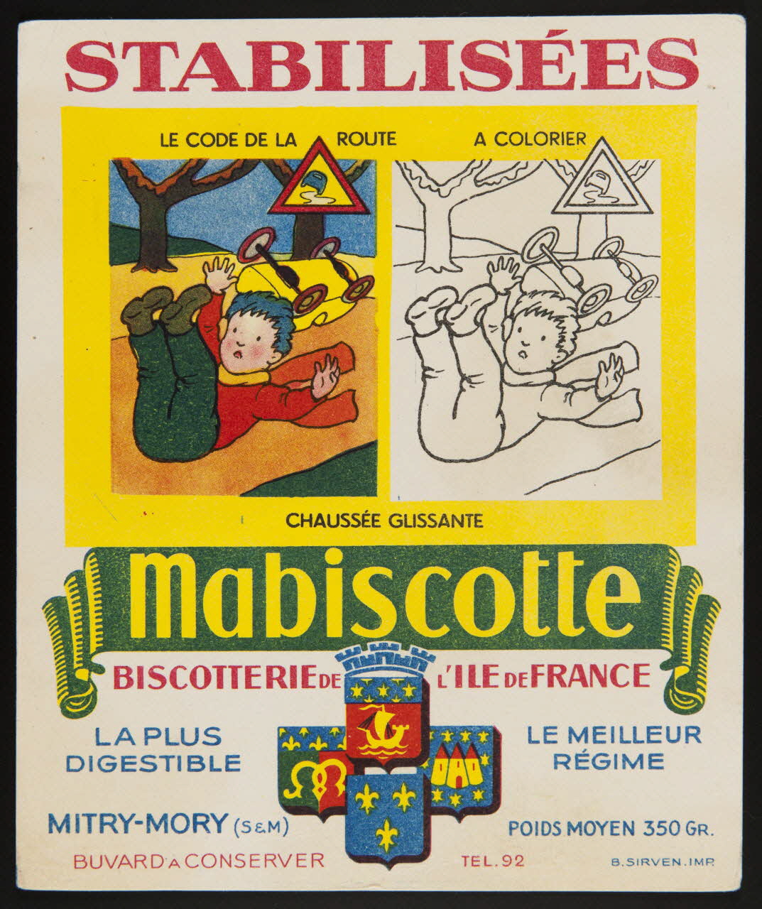 buvard publicitaire Mabiscotte 1994.34.103 Photo