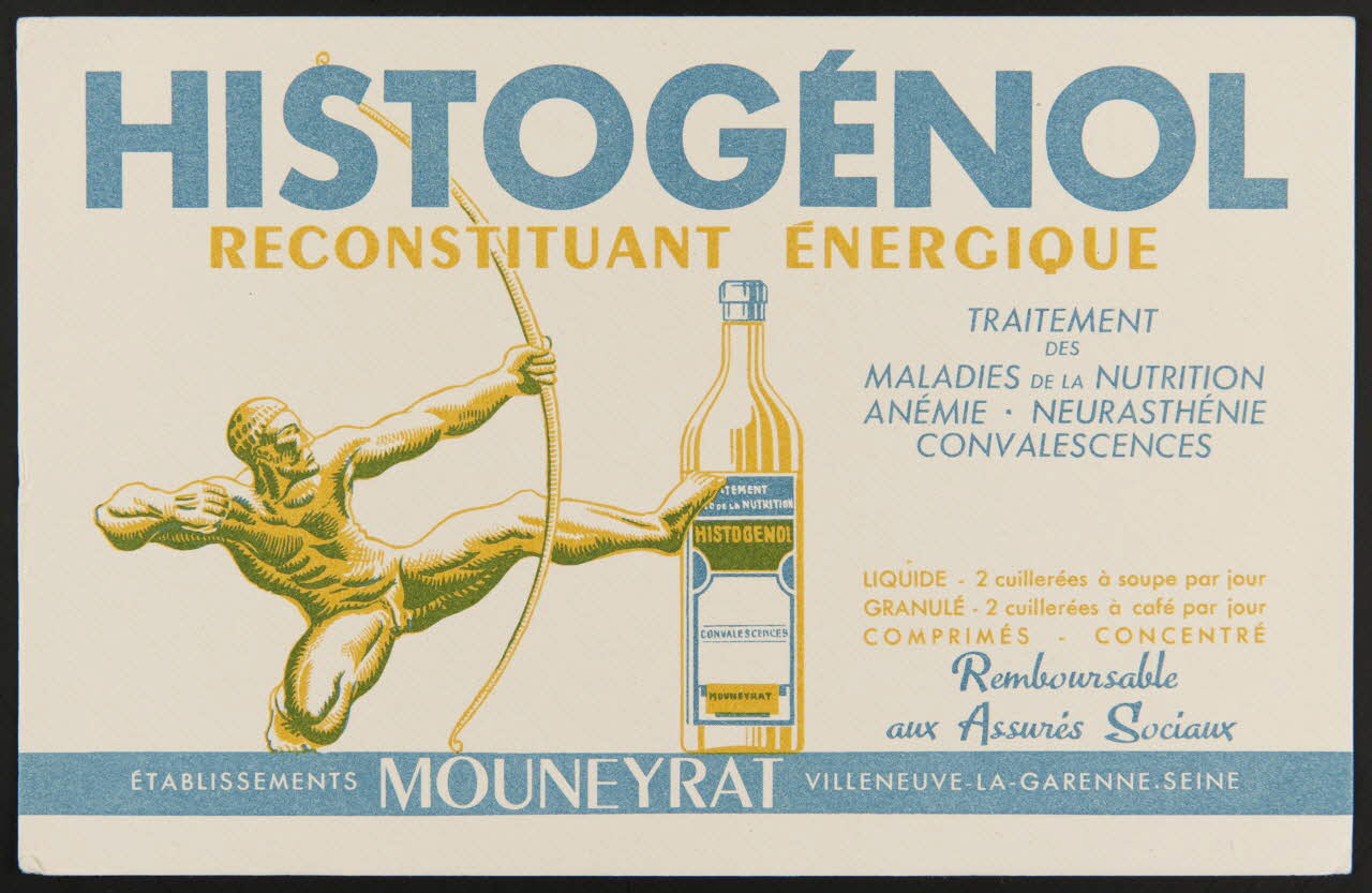 buvard publicitaire HISTOGENOL  RECONSTITUANT ENERGIQUE 1994.34.1032 Photo