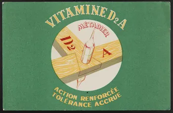 buvard publicitaire VITAMINE D2A  ACTION RENFORCEE  TOLERANCE ACCRUE 1994.34.1037 Photo