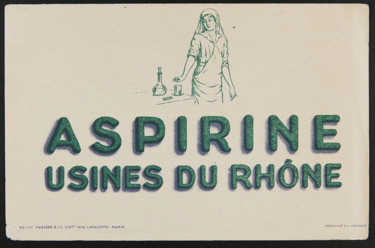 buvard publicitaire ASPIRINE  USINES DU RHÔNE 1994.34.1043 Photo