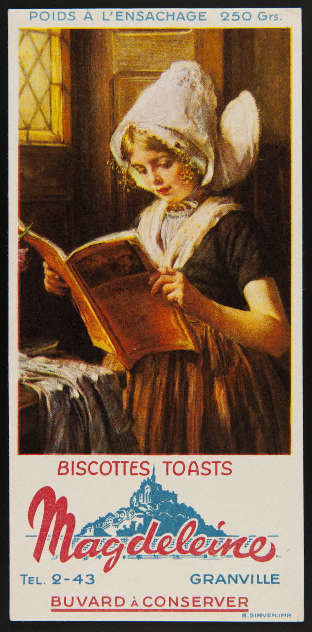 buvard publicitaire BISCOTTES TOASTS  Magdeleine 1994.34.105 Photo