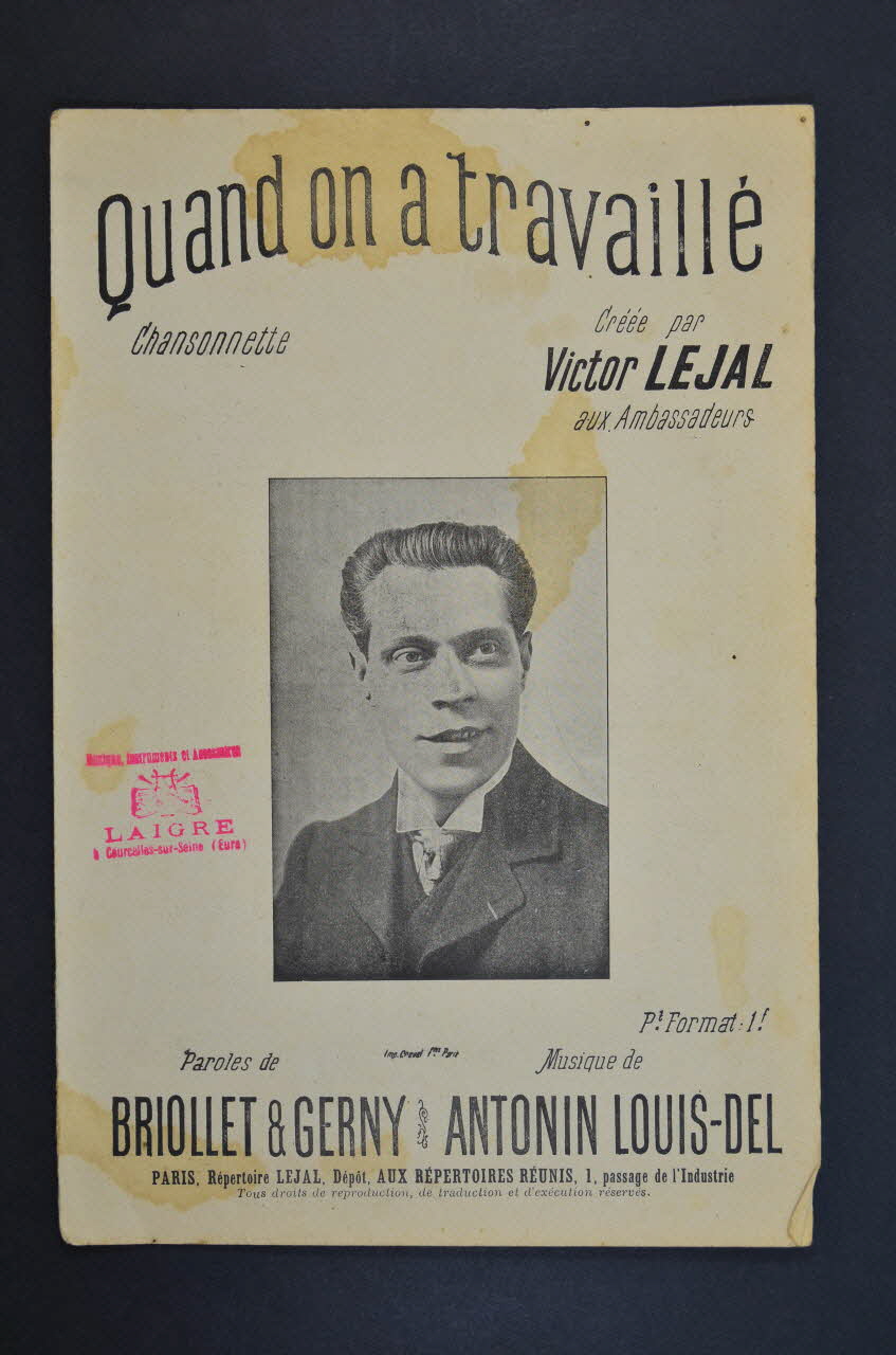 chanson petit format 1966.186.5 Photo Mucem