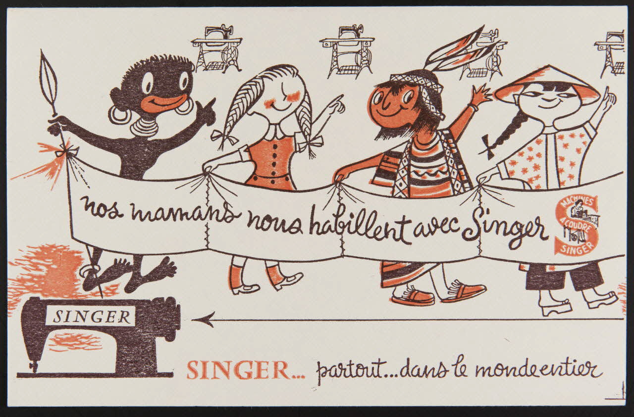 buvard publicitaire nos mamans nous habillent avec Singer 1994.34.1082 Photo