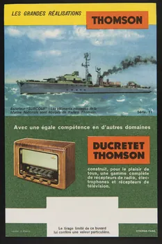 buvard publicitaire LES GRANDES REALISATIONS  THOMSON 1994.34.1085 Photo