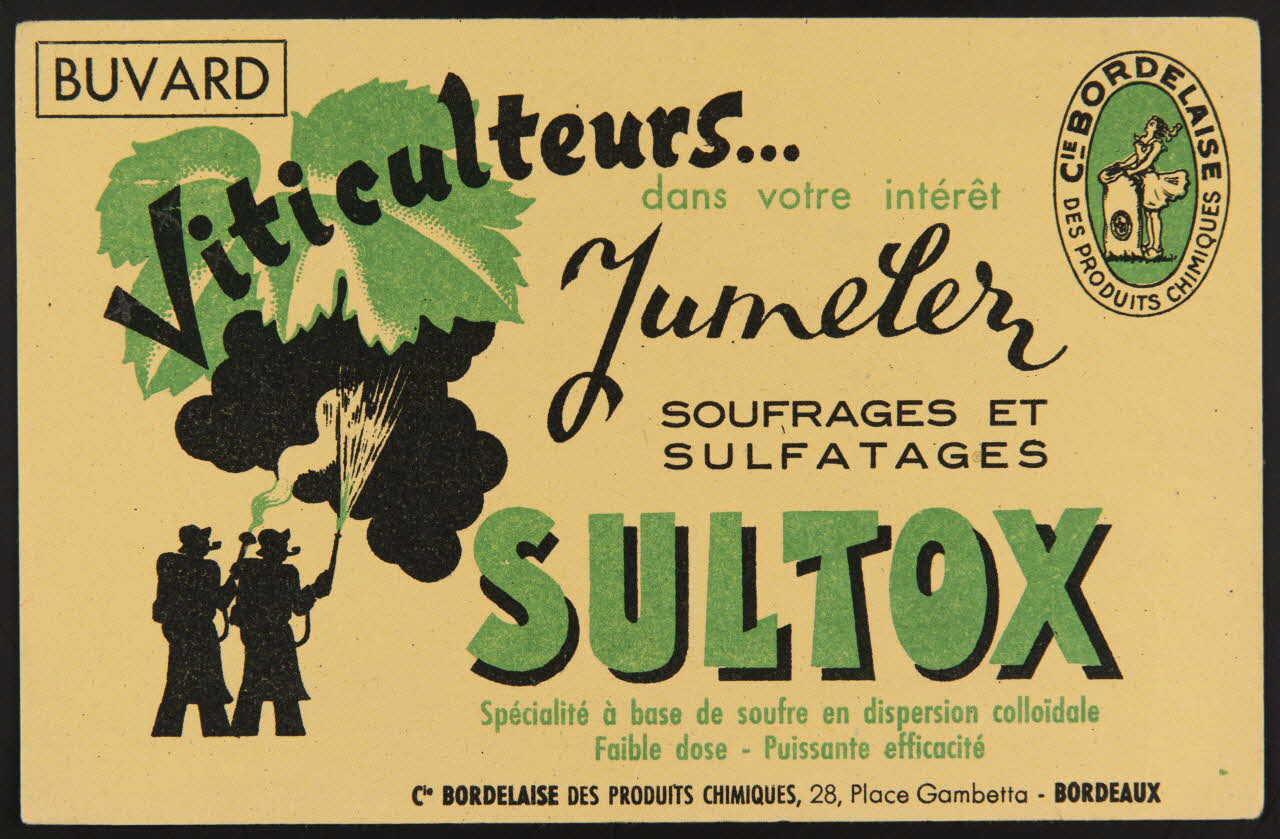 buvard publicitaire Viticulteurs...  dans votre intérêt  Jumelez 1994.34.1098 Photo