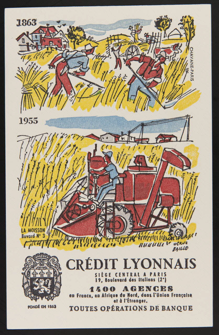 buvard publicitaire CREDIT LYONNAIS  SIEGE CENTRAL A PARIS 1994.34.1101 Photo