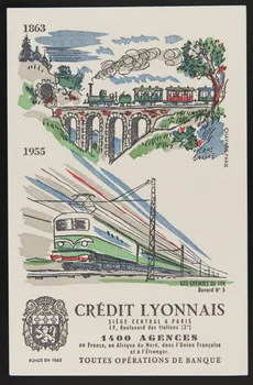 buvard publicitaire CREDIT LYONNAIS  SIEGE CENTRAL A PARIS 1994.34.1102 Photo