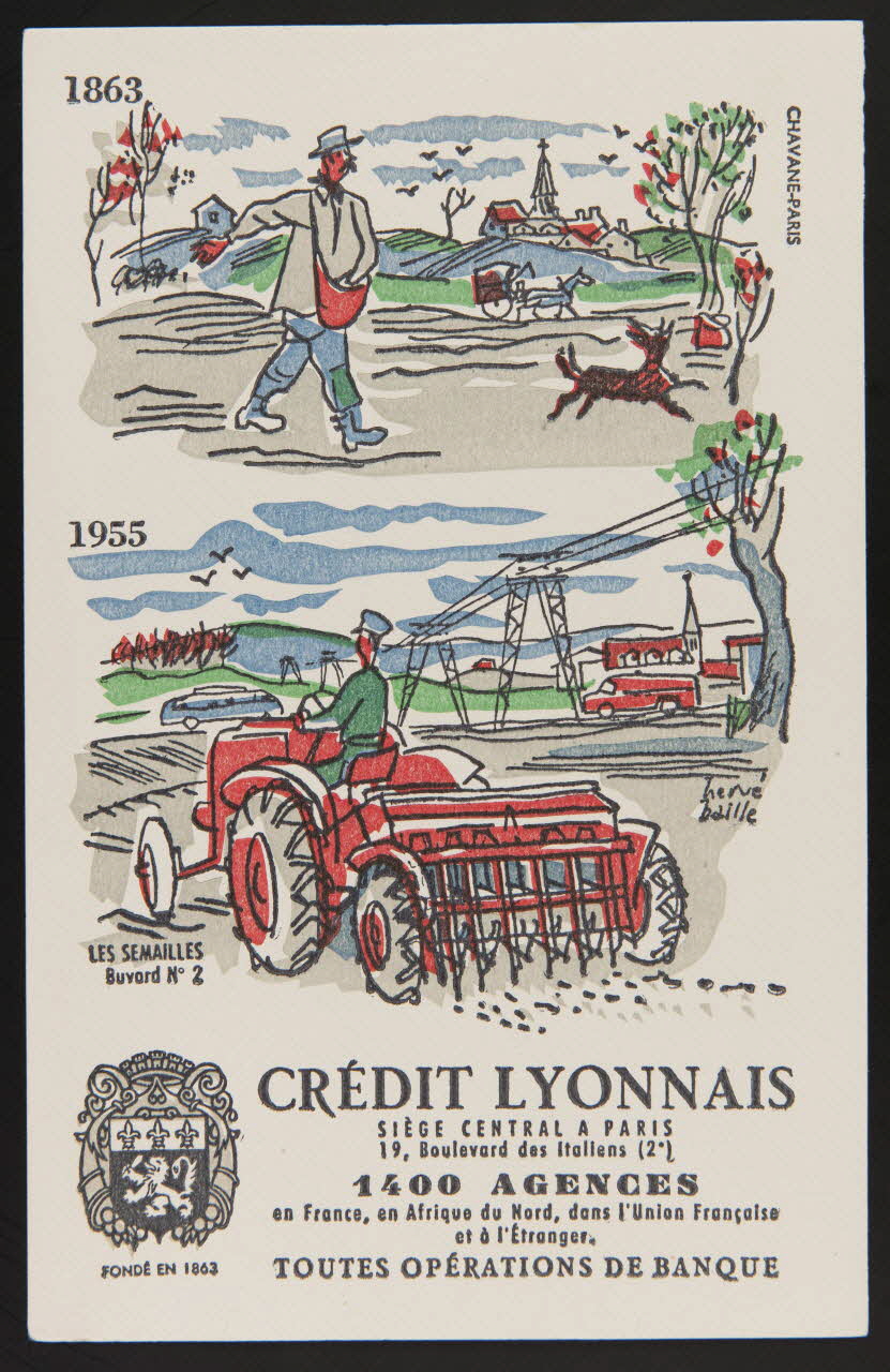 buvard publicitaire CREDIT LYONNAIS  SIEGE CENTRAL A PARIS 1994.34.1103 Photo