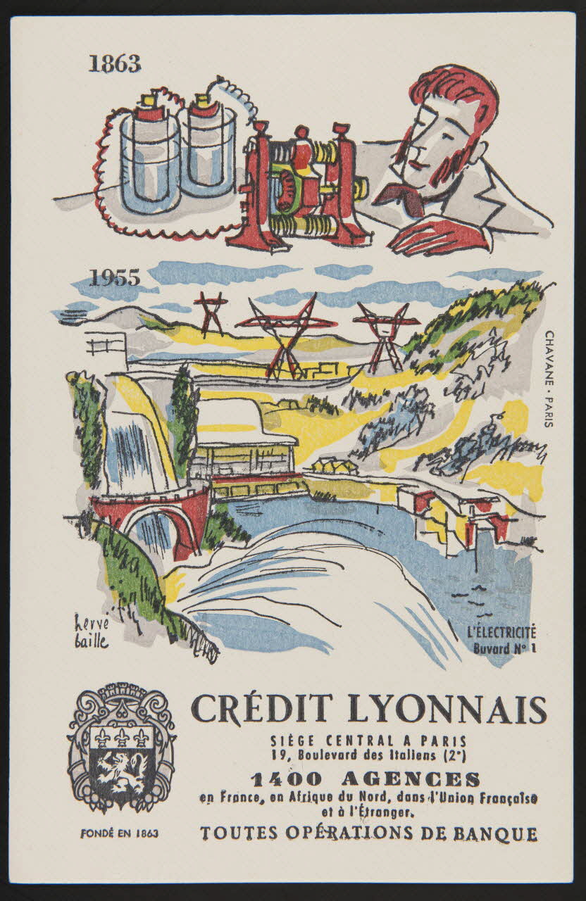 buvard publicitaire CREDIT LYONNAIS  SIEGE CENTRAL A PARIS 1994.34.1105 Photo