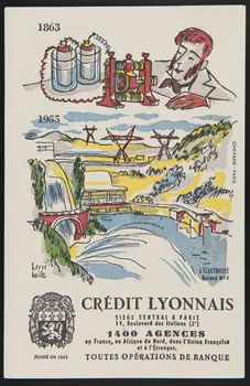 buvard publicitaire CREDIT LYONNAIS  SIEGE CENTRAL A PARIS 1994.34.1105 Photo