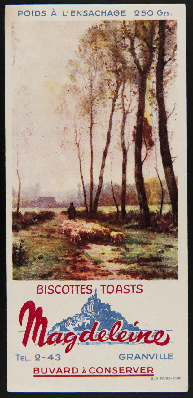 buvard publicitaire BISCOTTES TOASTS  Magdeleine 1994.34.111 Photo