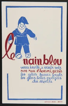 buvard publicitaire Le  nain bleu 1994.34.1116  Photo