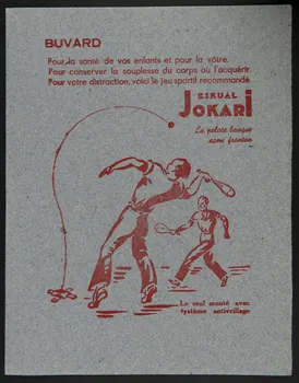 buvard publicitaire ESKUAL  JOKARI 1994.34.1124  Photo