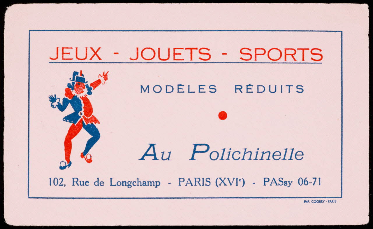 buvard publicitaire Au Polichinelle 1994.34.1125 Photo