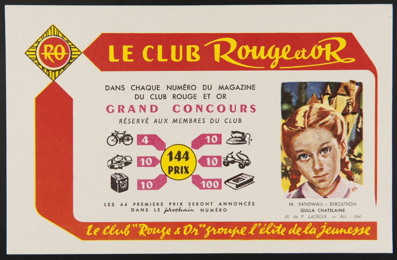 buvard publicitaire LE CLUB Rouge et Or 1994.34.1143 Photo