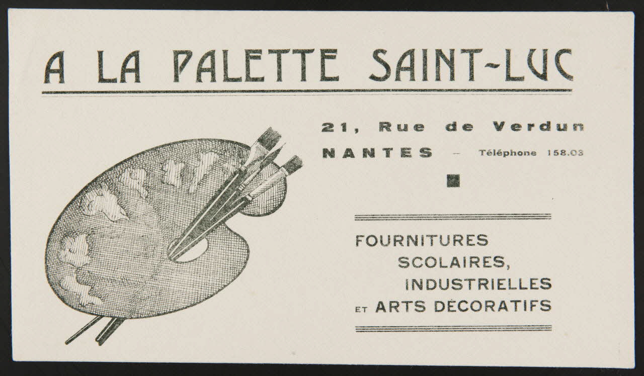 buvard publicitaire A LA PALETTE SAINT-LUC 1994.34.1148 Photo