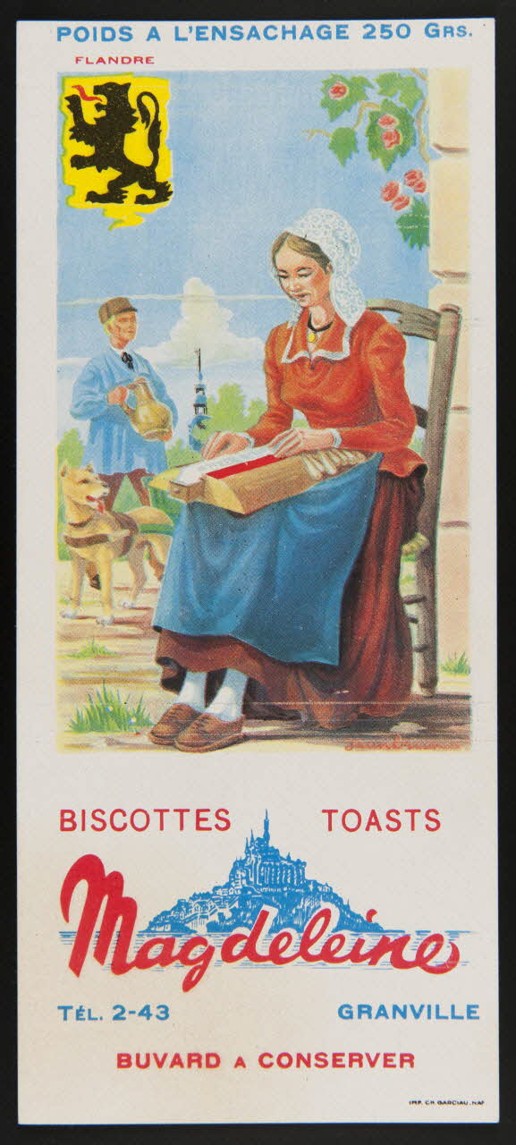 buvard publicitaire BISCOTTES TOASTS  Magdeleine 1994.34.115 Photo