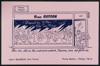 buvard publicitaire Pour sûr, elle va être rudement contente, maman, avec des fleurs de 1994.34.1154 Photo