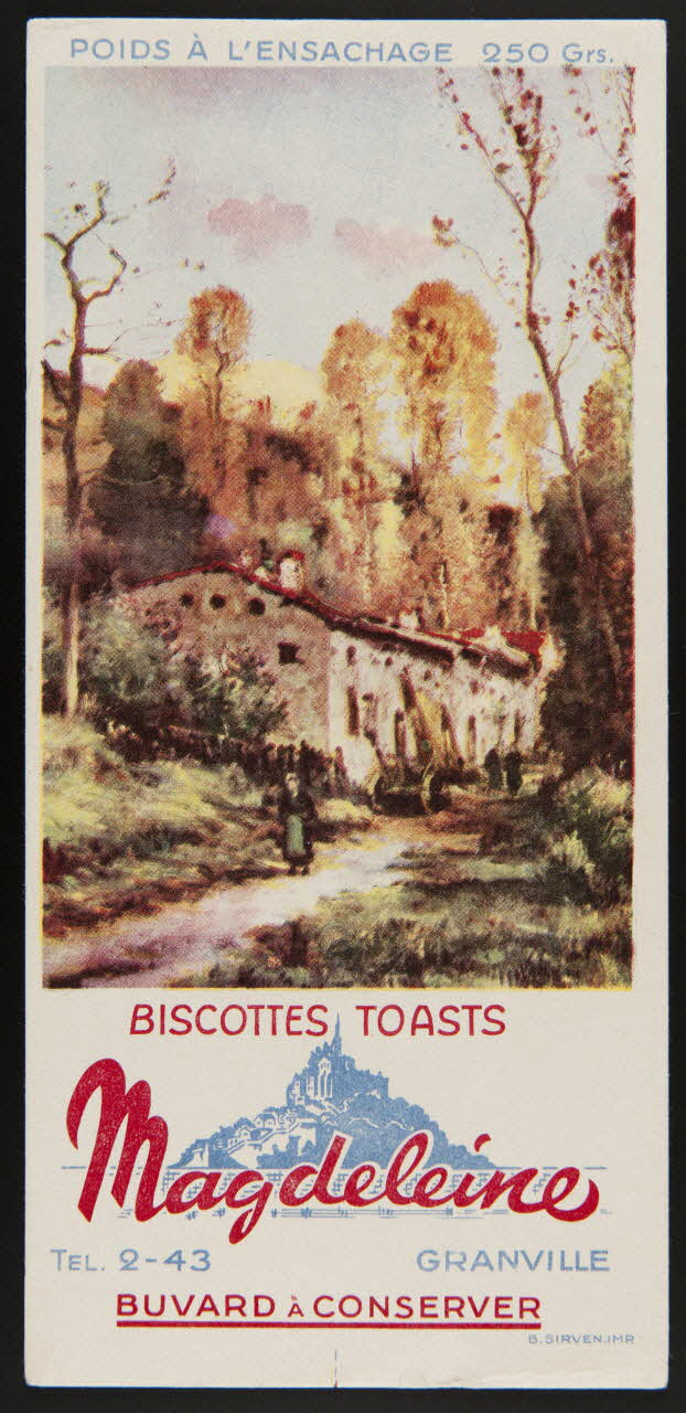 buvard publicitaire BISCOTTE TOASTS  Magdeleine 1994.34.117 Photo