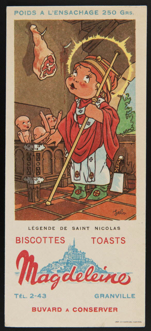 buvard publicitaire BISCOTTES TOASTS  Magdeleine 1994.34.119 Photo