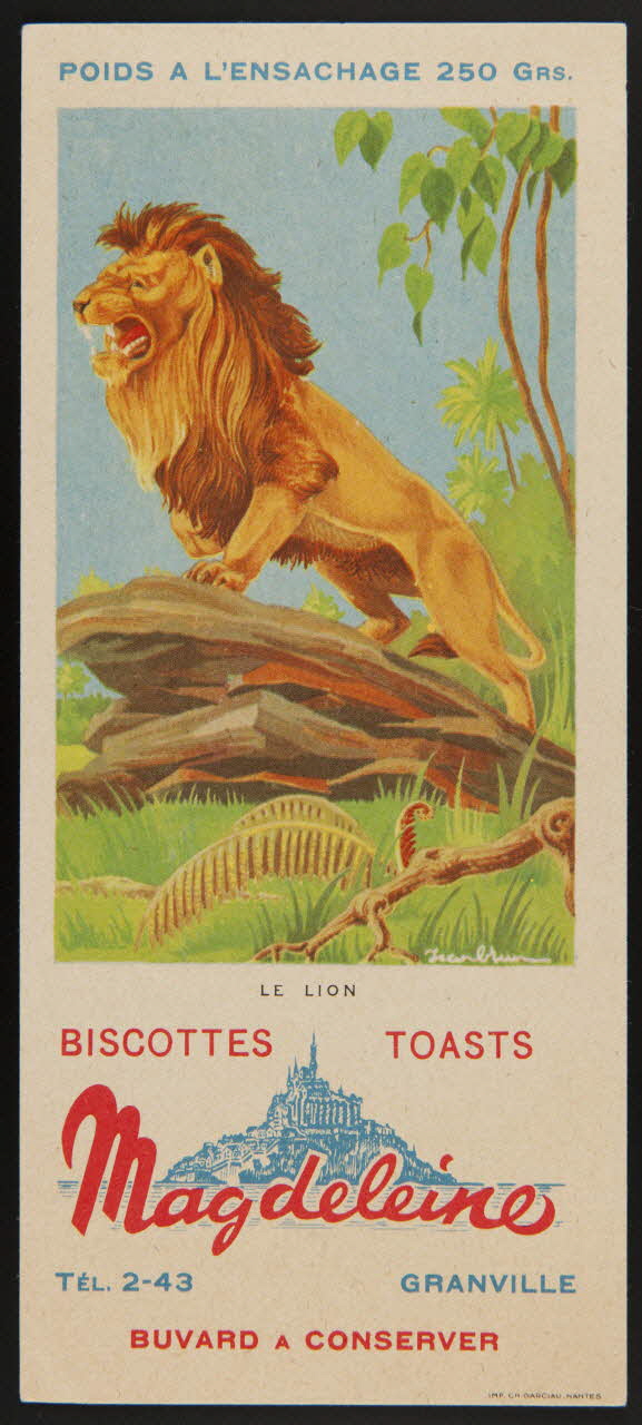 buvard publicitaire BISCOTTES TOASTS  Magdeleine 1994.34.121 Photo