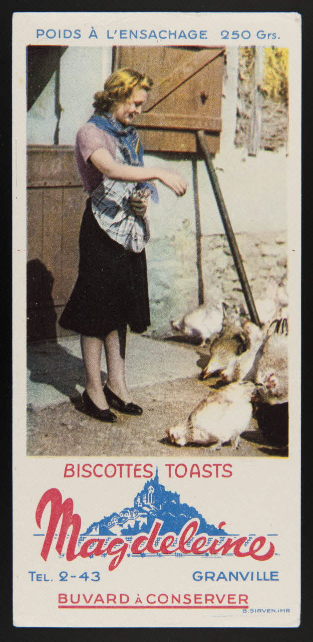buvard publicitaire BISCOTTES TOASTS  Magdeleine 1994.34.122 Photo