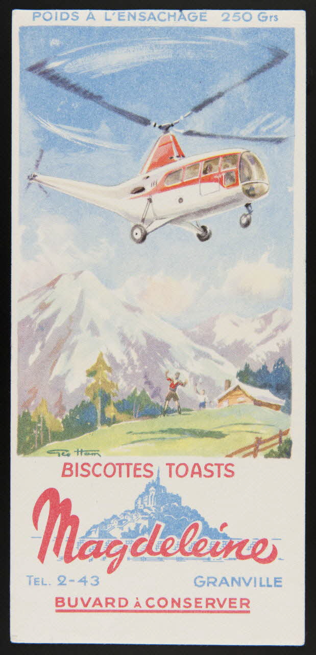 buvard publicitaire BISCOTTES TOASTS  Magdeleine 1994.34.124 Photo