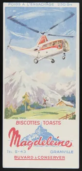 buvard publicitaire BISCOTTES TOASTS  Magdeleine 1994.34.124 Photo