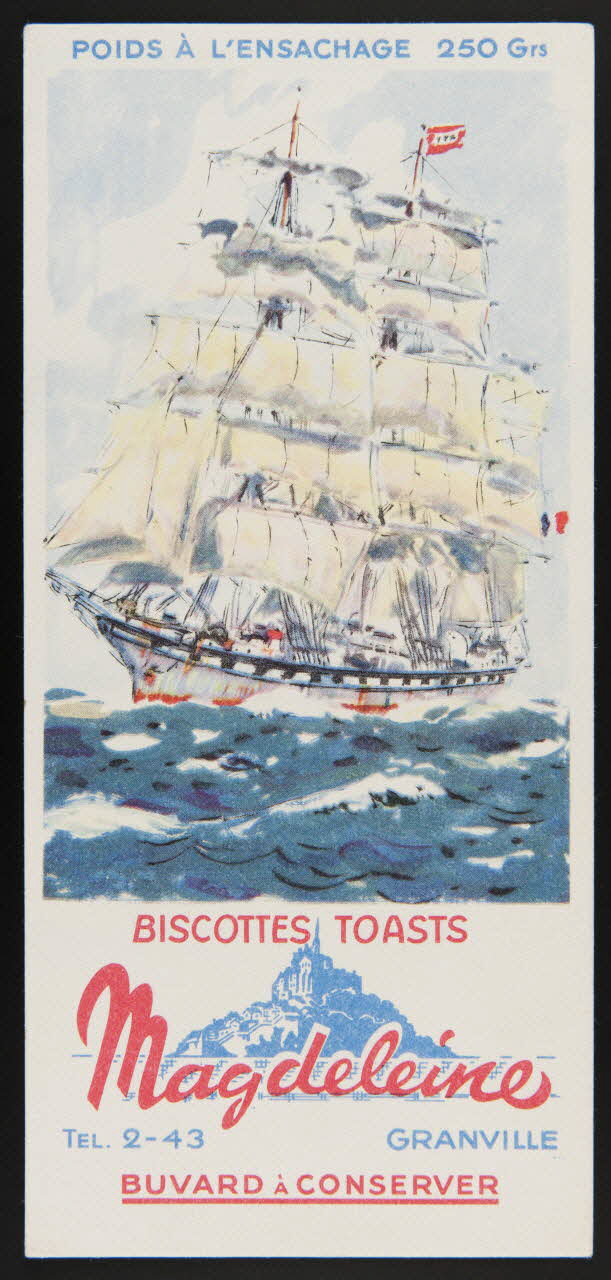 buvard publicitaire BISCOTTES TOASTS  Magdeleine 1994.34.125 Photo