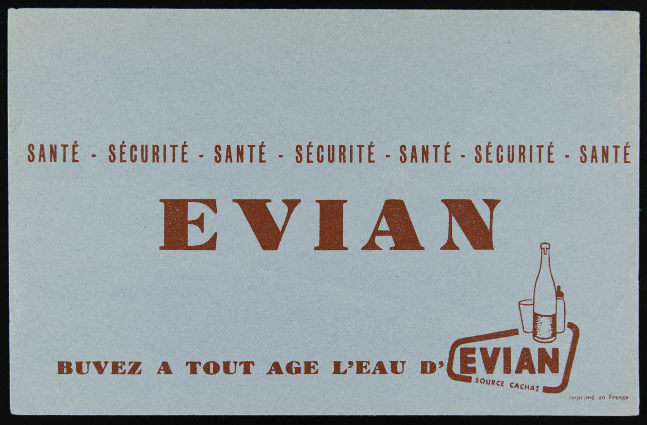 buvard publicitaire EVIAN 1994.34.1255 Photo