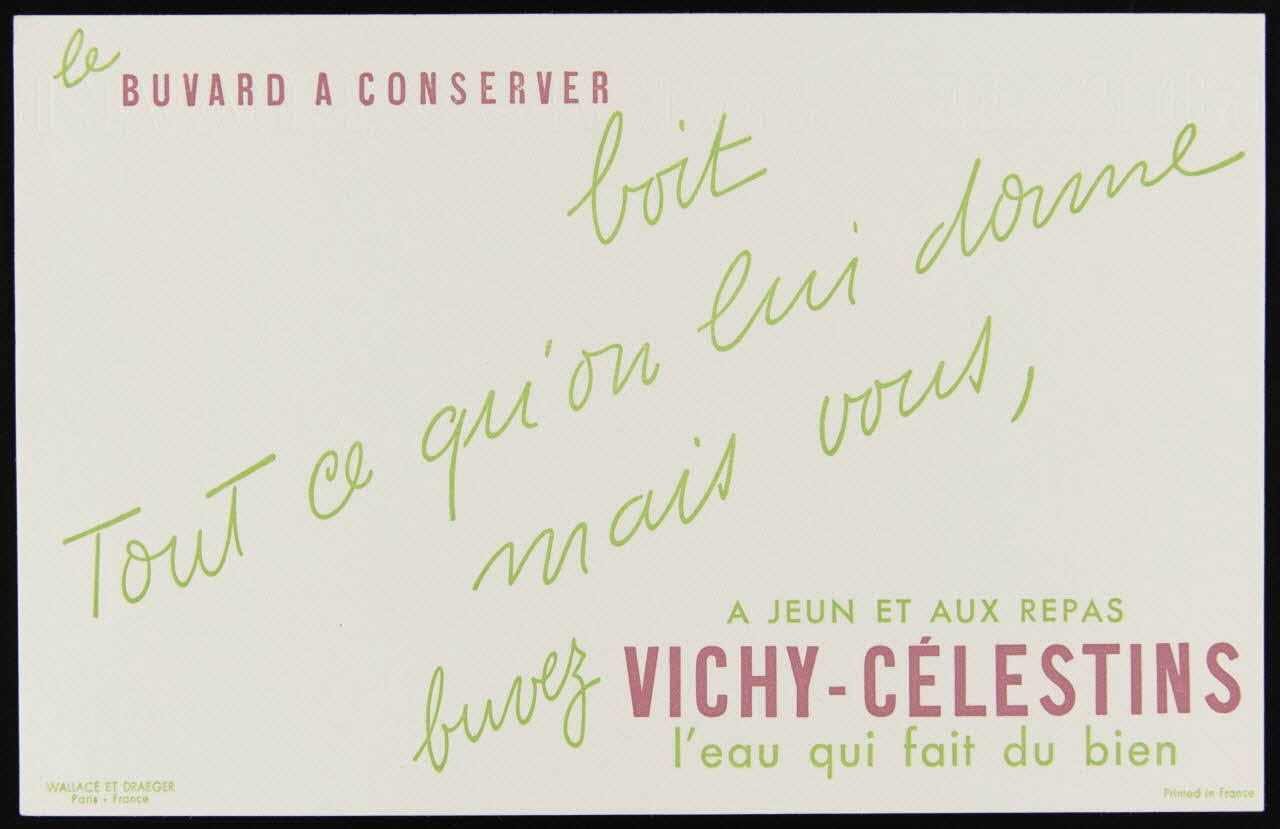 buvard publicitaire VICHY-CELESTINS 1994.34.1257 Photo