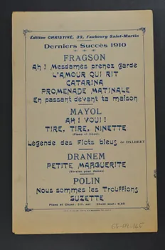 chanson petit format 1965.172.146 Photo Mucem