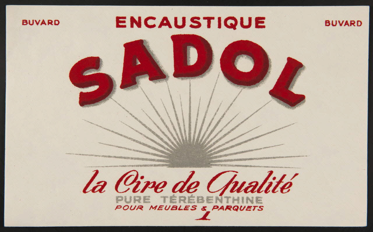 buvard publicitaire ENCAUSTIQUE  SADOL 1994.34.1288 Photo