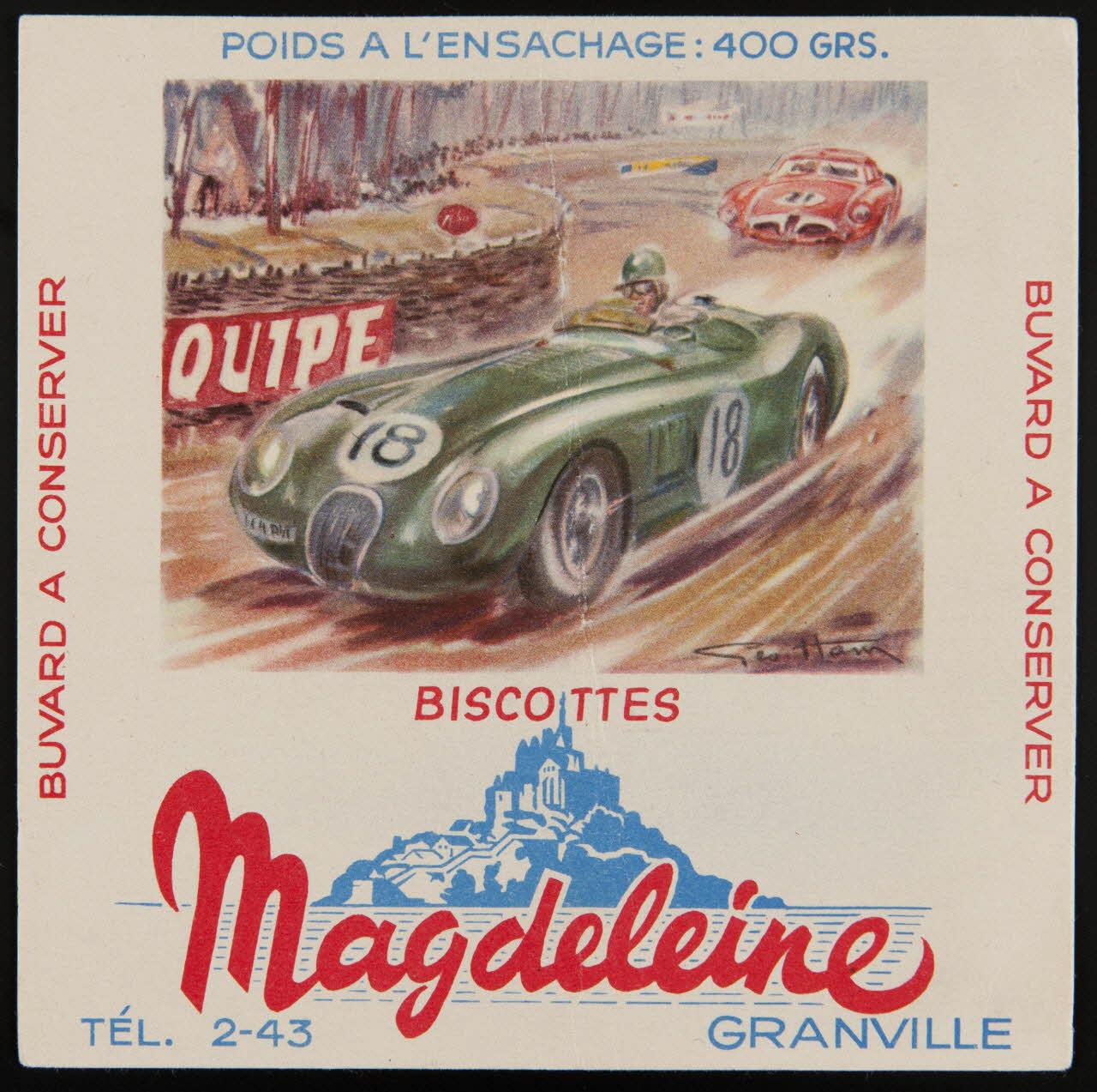 buvard publicitaire BISCOTTES  Magdeleine 1994.34.130 Photo