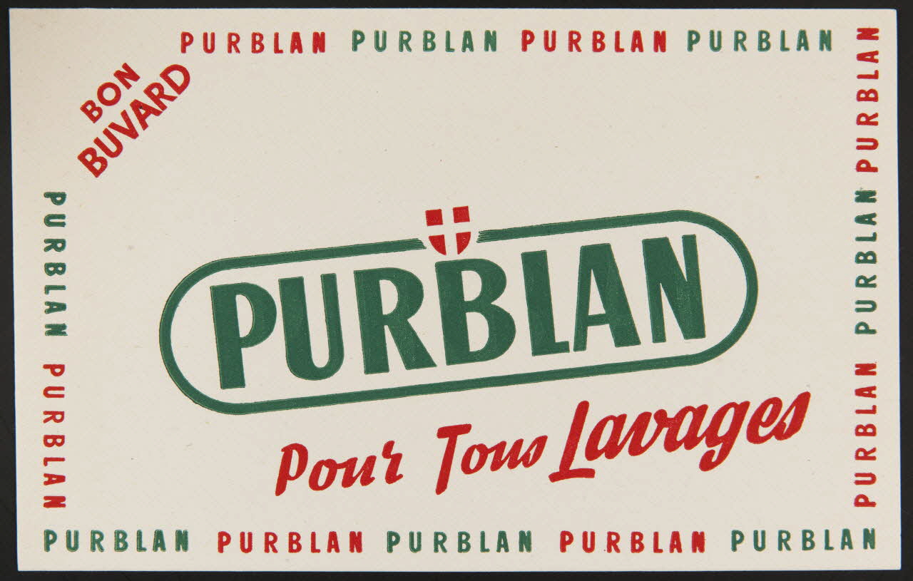 buvard publicitaire PURBLAN  Pour Tous Lavages 1994.34.1304 Photo
